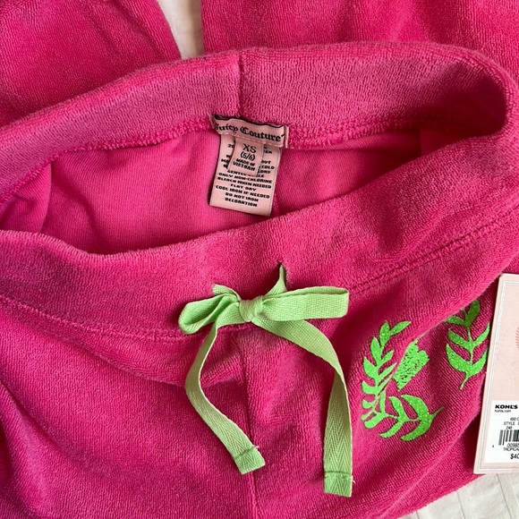 JUICY COUTURE JOGGER SWEATPANTS SIZE XS (5/6) MSRP $40.00 NWT - Picture 6 of 7
